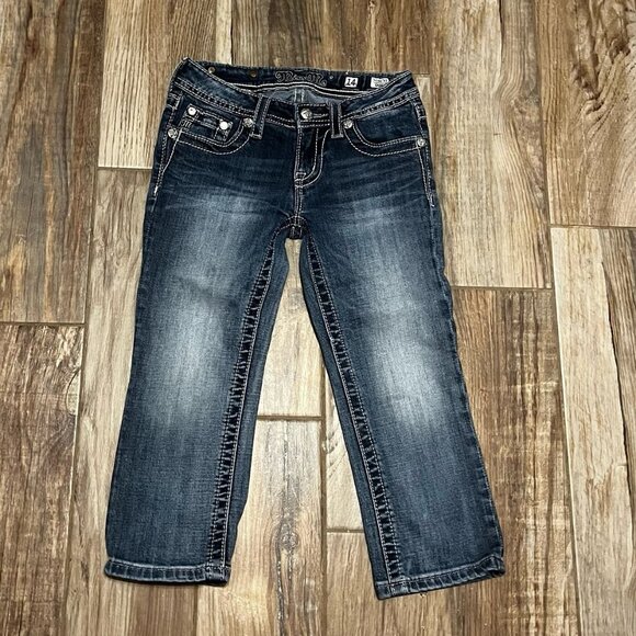 Miss Me Girls Capri Jeans - Picture 1 of 4